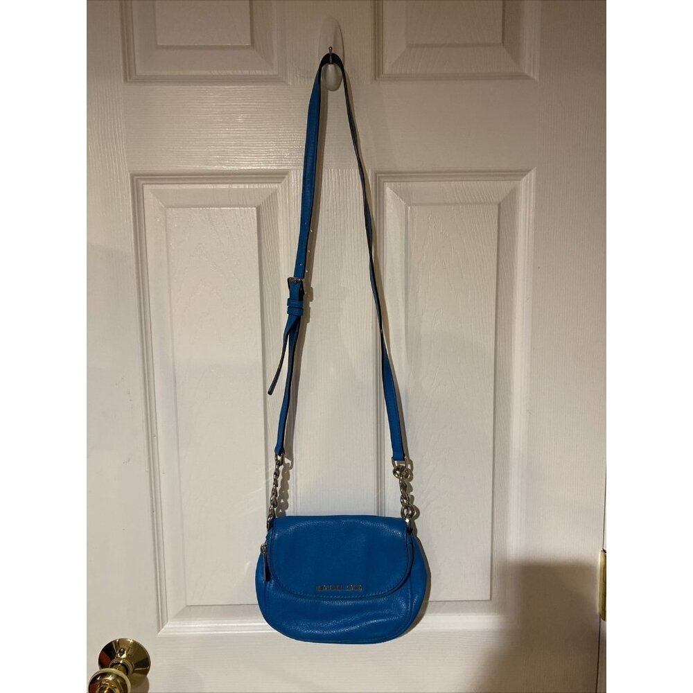 Michael Kors Pebble Leather Small Chain Crossbody Shoulder Bag